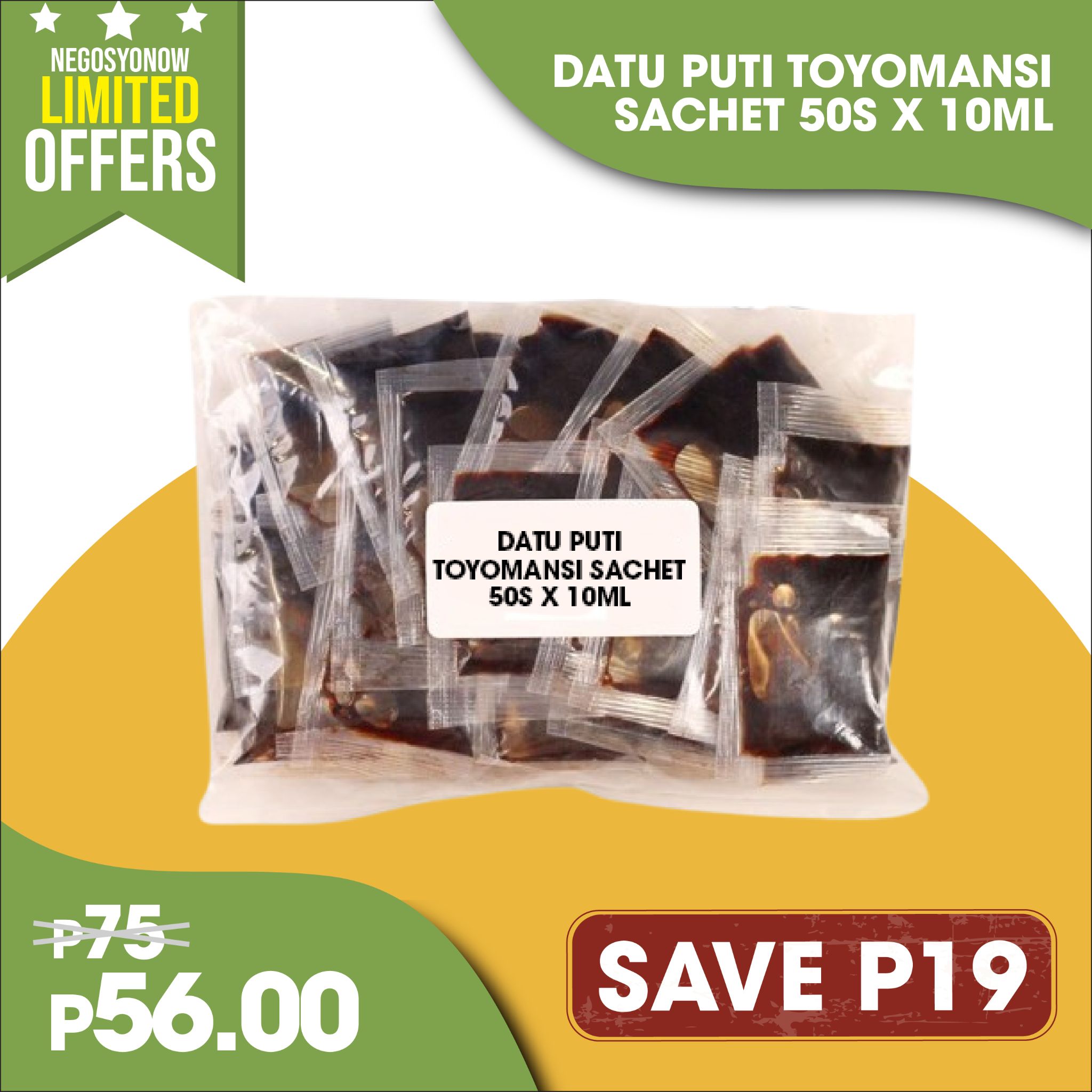 Datu Puti Toyomansi Sachet 50s x 10ml